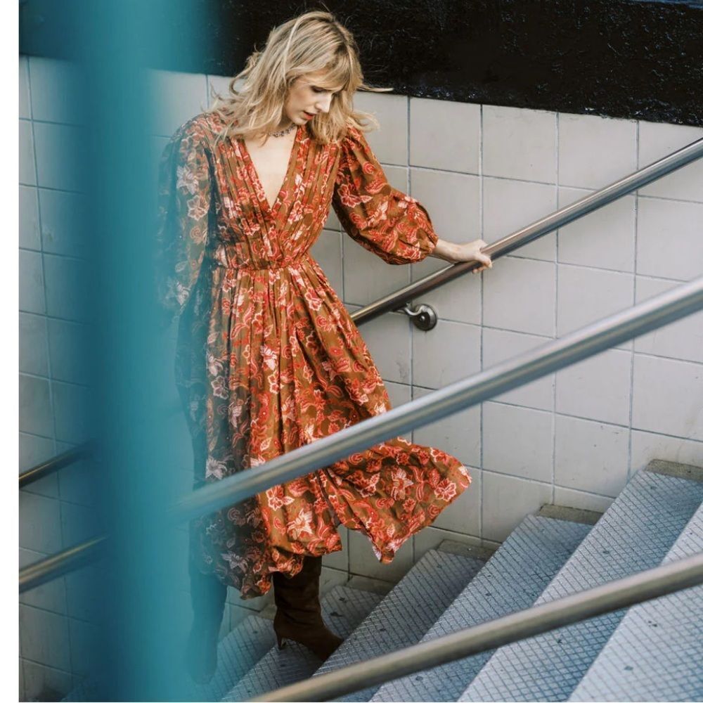 MASON'S DAUGHTER Julie Dress, Meadow size small NWT